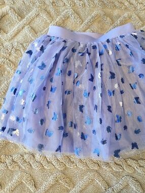 Bluey Brand 5T Tulle Skirt with Blue Butterfly Appliqués, NWOT